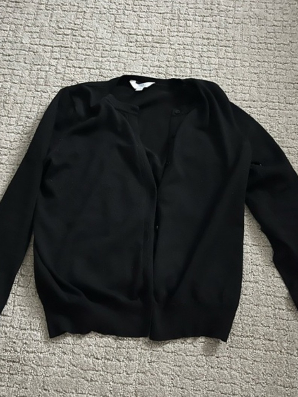 Classic Women's Black Button-Up Cardigan